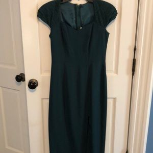 Hunter green evening dress